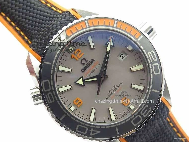 0505 UrbanStyle Planet Ocean 2016 43.5mm SS OM 1:1 Best Edition Gray Dial On Black Nylon Strap A 8168